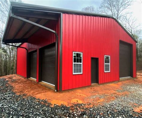 red iron steel buildings prices